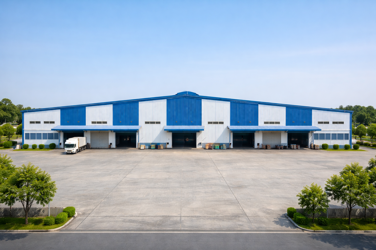 Kiểm định xưởng tại Đồng Nai – Hình ảnh nhà xưởng công nghiệp mái thép phục vụ kiểm định an toàn chịu lực